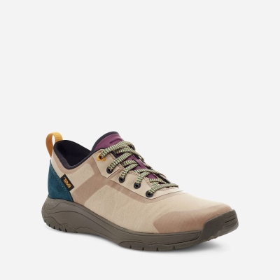 Teva Gateway Low - Women's Teva Sneakers - Beige / Olive | India (QTJY81720)